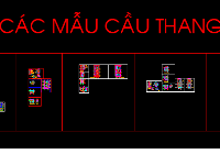 Bản vẽ autocad mẫu cầu thang (nhiều mẫu tham khảo)